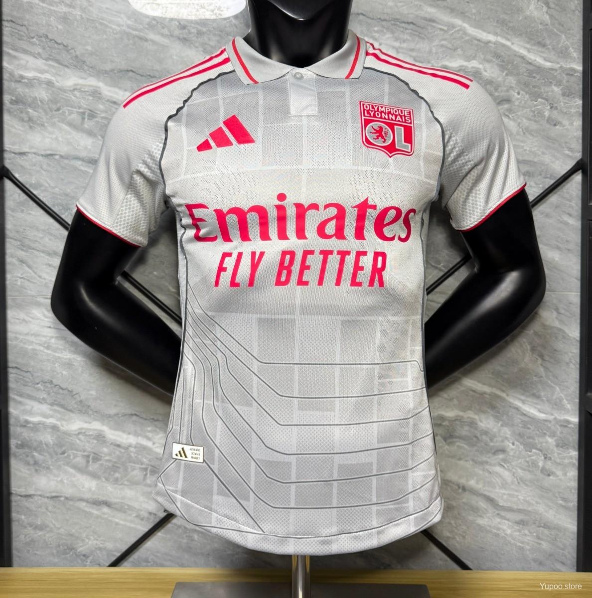 Camiseta de fútbol Lyon 2025/26 TERCERA MANGA CORTA VERSION JUGADOR